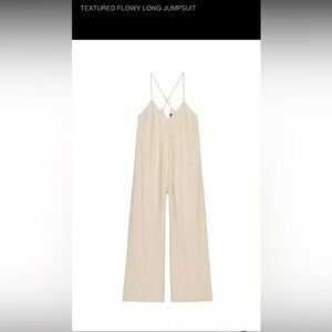 Zara Cream Strappy Jumpsuit